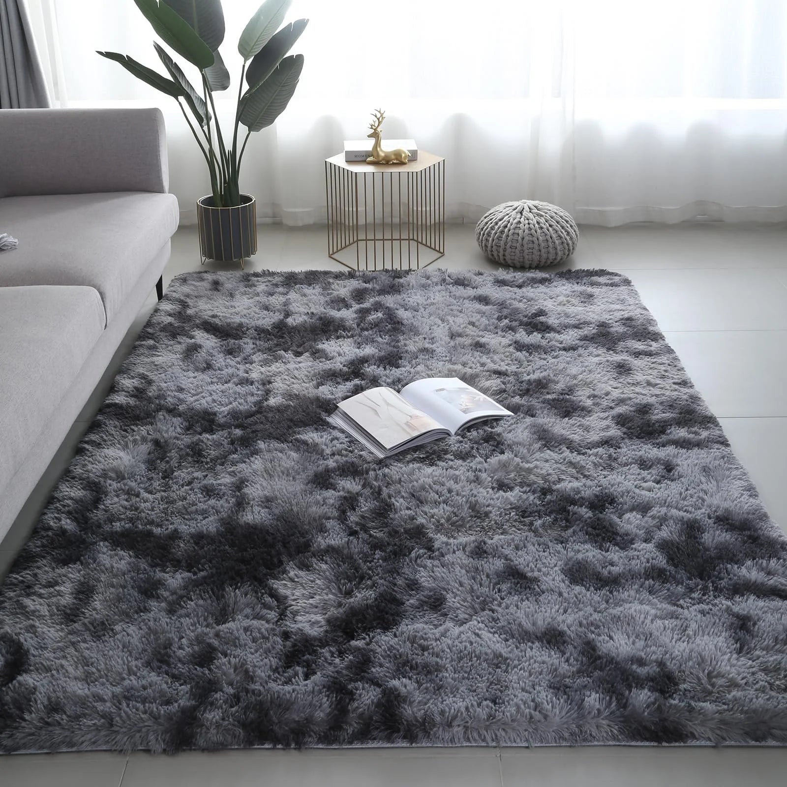 Ultra-Soft Puffy Rug, Bedroom & Living Room Indoor Floor Mat, Nursery Carpet, Children'S Girls' Room Home Decor