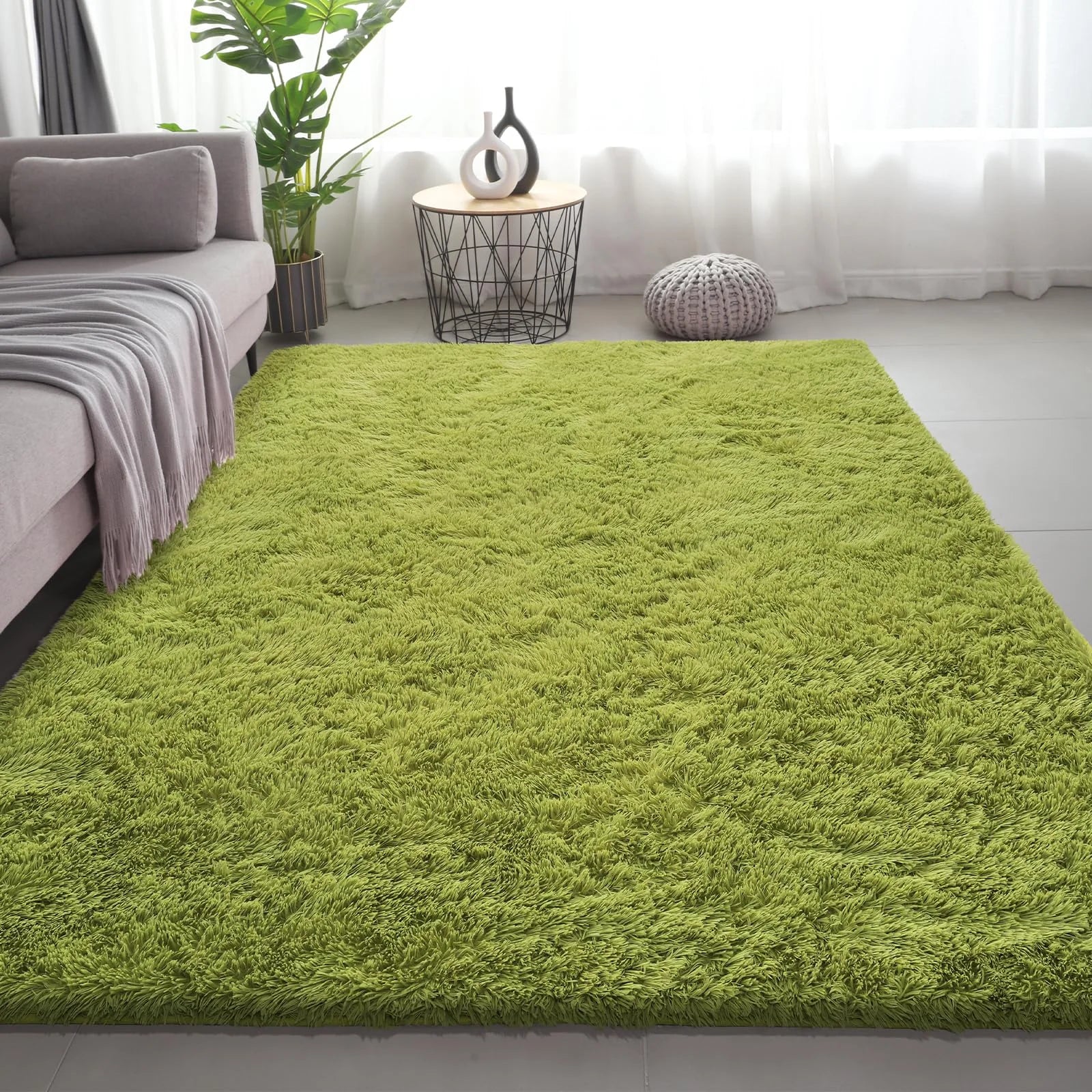 Ultra-Soft Puffy Rug, Bedroom & Living Room Indoor Floor Mat, Nursery Carpet, Children'S Girls' Room Home Decor