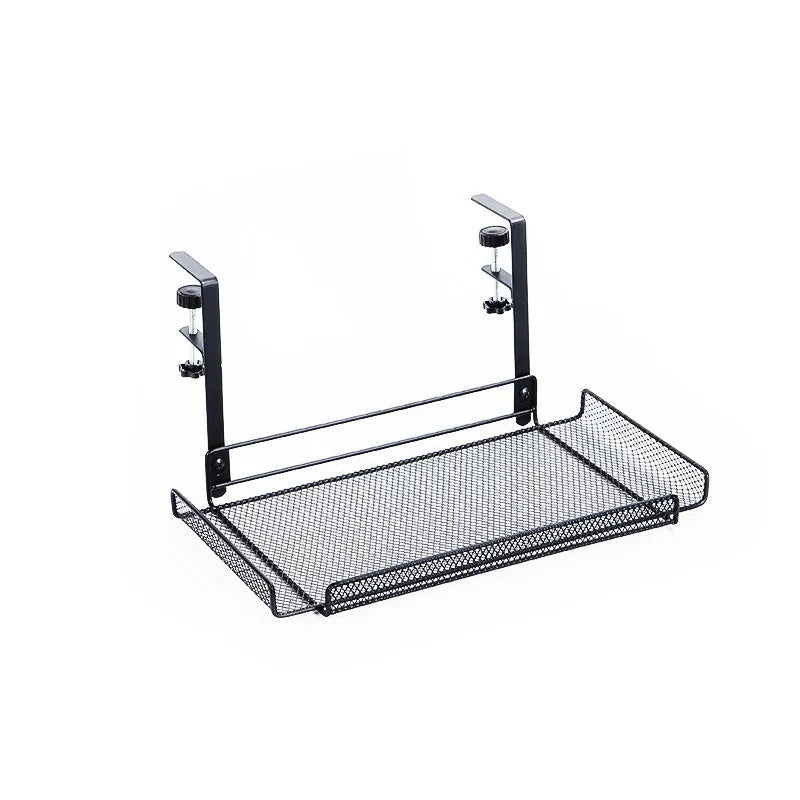 No Drill under Desk Cable Management Tray Steel Wire Organizer Rack Cable Storage Shelf