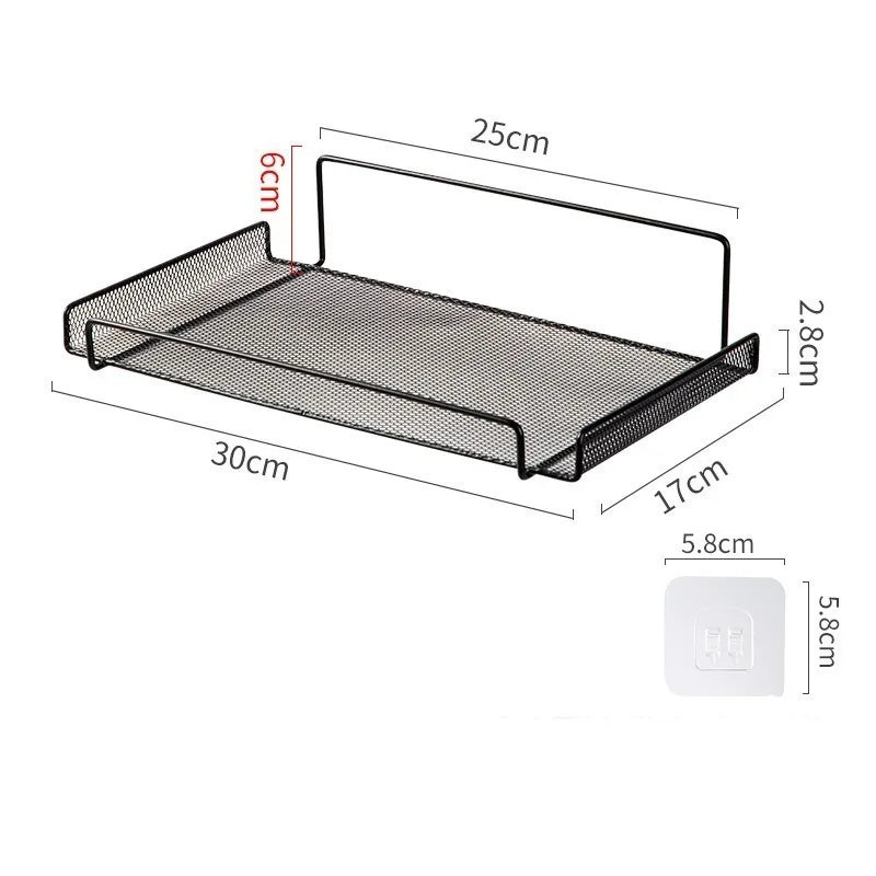 No Drill under Desk Cable Management Tray Steel Wire Organizer Rack Cable Storage Shelf