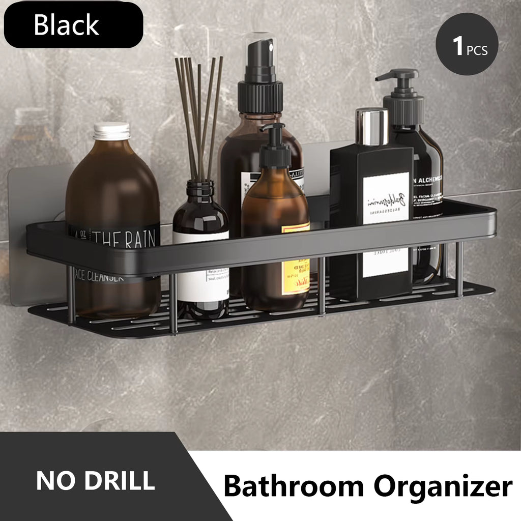 Bathroom Storage Rack Stainless Steel anti Rust Storage Shower Rack Suction Cup Storage Rack Household Storage Appliances