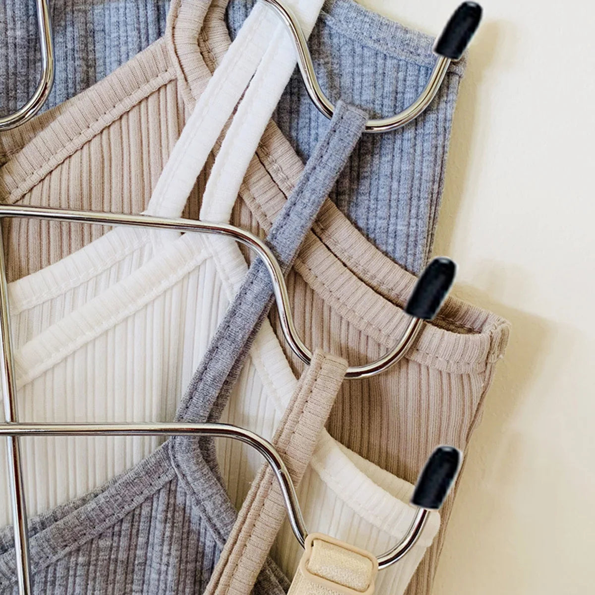 Metal Underwear Hanger with Multiple Layers to save Space, Thick and Seamless Design, Suitable for Tank Tops and Chest Storage