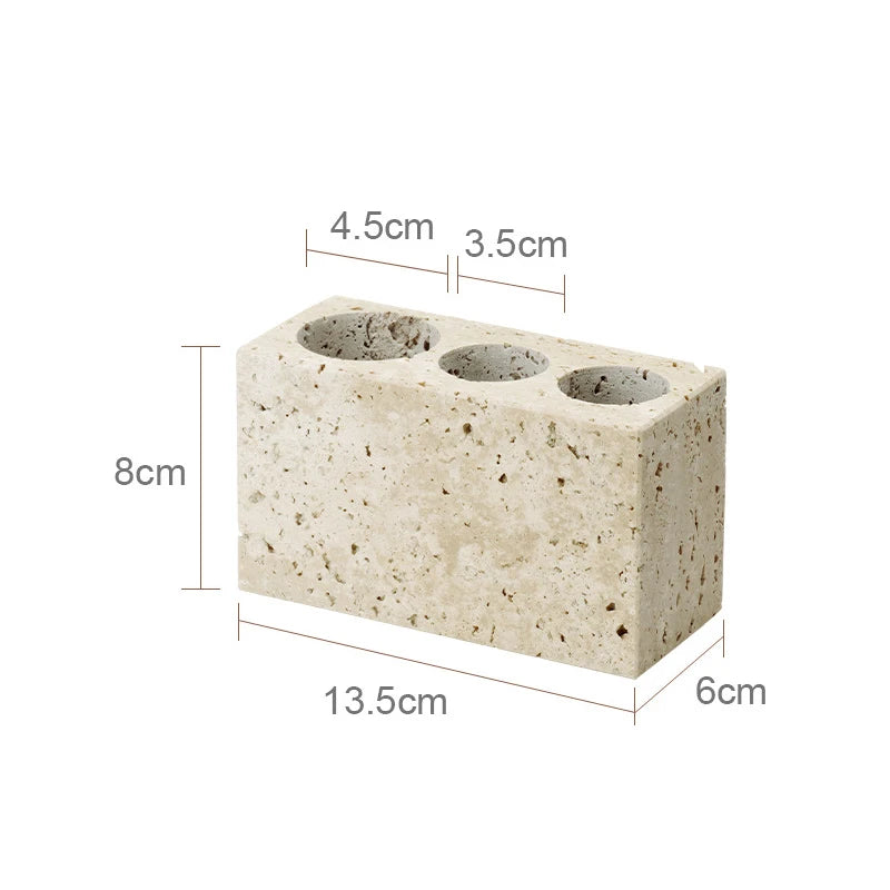 Travertine Bathroom Set Luxury Soap Dish Soap Dispenser Tissue Box Vanity Tray Bathroom Accessories Set