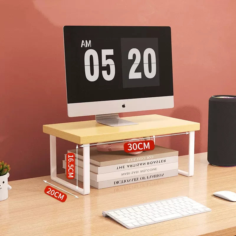 30/40/50Cm Monitor Raised Shelf Office Laptop Bracket Desktop Computer Stand Desktop Rack Home Storage Holders Organizer