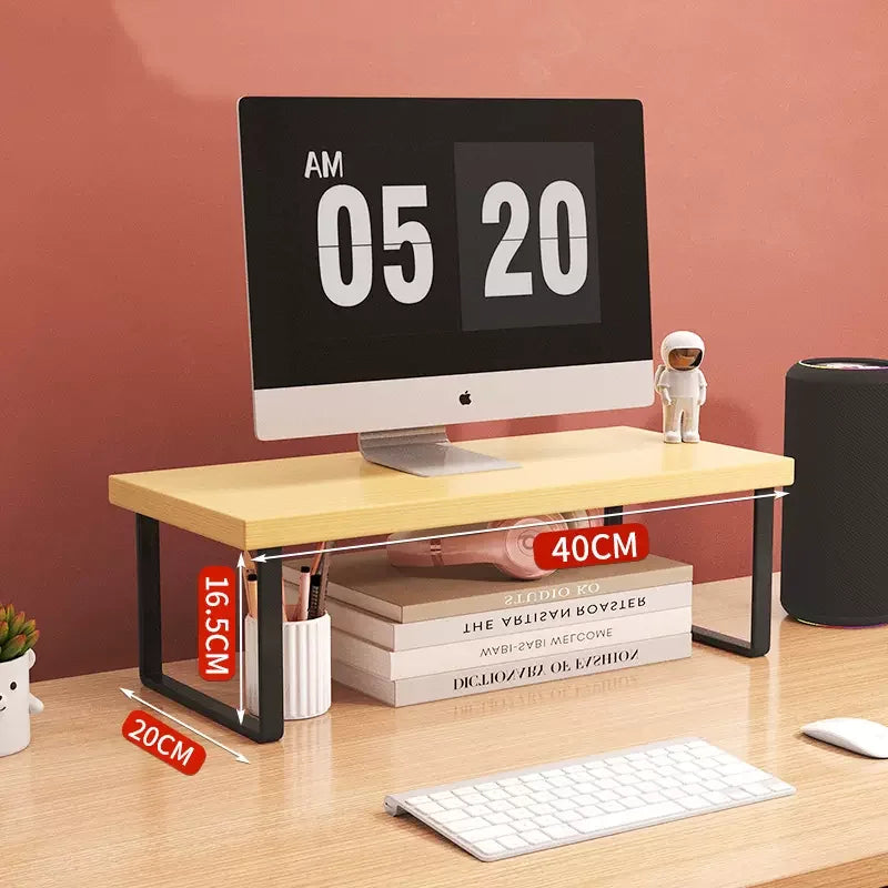 30/40/50Cm Monitor Raised Shelf Office Laptop Bracket Desktop Computer Stand Desktop Rack Home Storage Holders Organizer