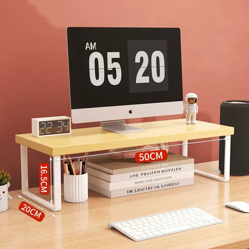 30/40/50Cm Monitor Raised Shelf Office Laptop Bracket Desktop Computer Stand Desktop Rack Home Storage Holders Organizer