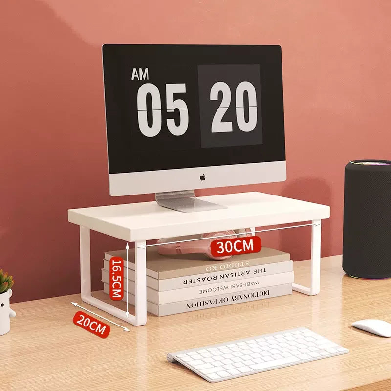 30/40/50Cm Monitor Raised Shelf Office Laptop Bracket Desktop Computer Stand Desktop Rack Home Storage Holders Organizer