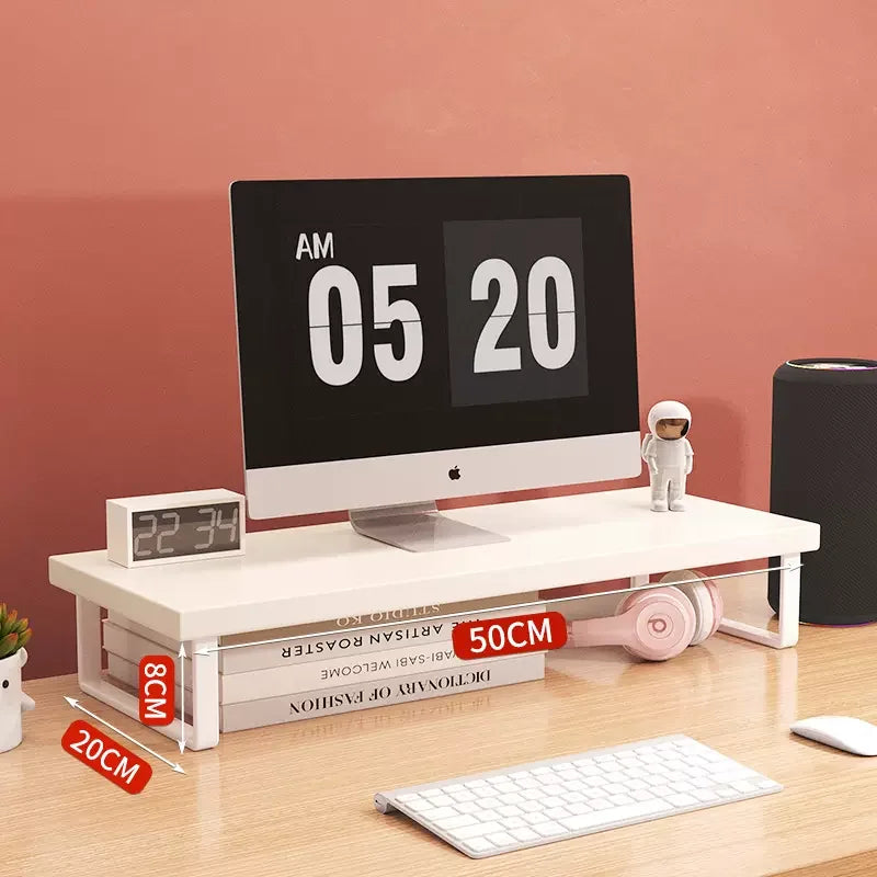 30/40/50Cm Monitor Raised Shelf Office Laptop Bracket Desktop Computer Stand Desktop Rack Home Storage Holders Organizer
