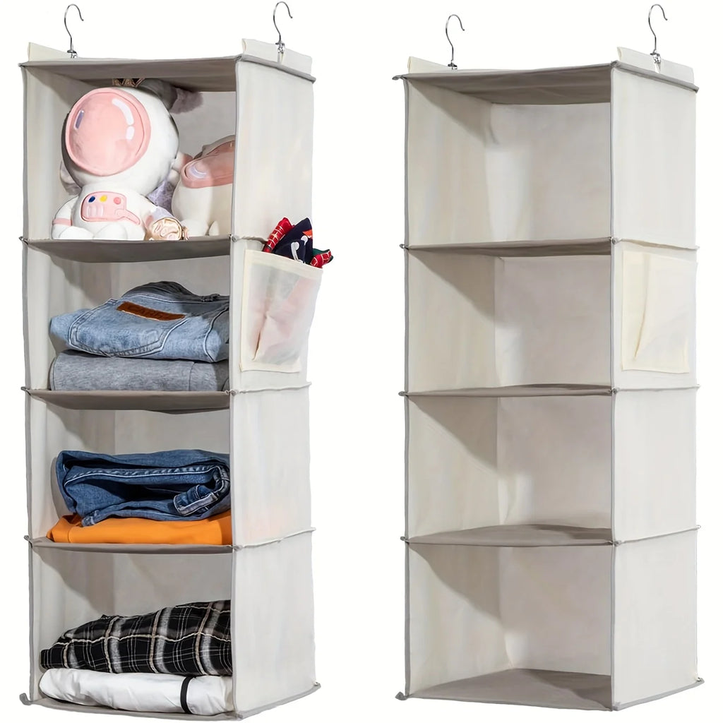 Hanging Storage Bag Non-Woven Underwear Clothes Multi-Layer Storage Bag Wardrobe Durable and Washable Hanging Storage Bag
