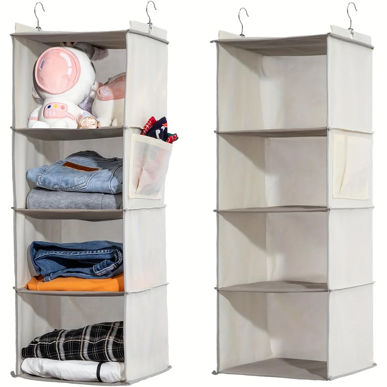 Hanging Storage Bag Non-Woven Underwear Clothes Multi-Layer Storage Bag Wardrobe Durable and Washable Hanging Storage Bag