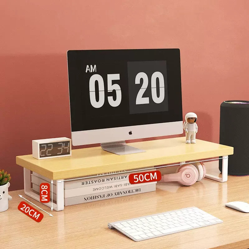 30/40/50Cm Monitor Raised Shelf Office Laptop Bracket Desktop Computer Stand Desktop Rack Home Storage Holders Organizer