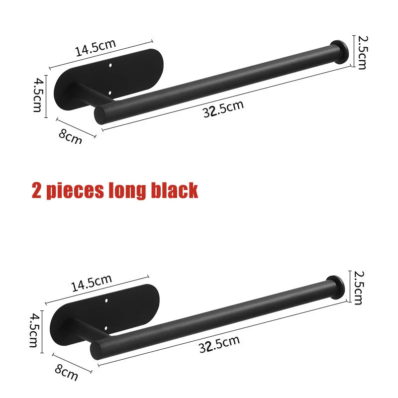 Stainless Steel Paper Towel Holder for Bathroom Kitchen No Punch Wall Mount Tissue Towel Roll Self Adhesive Toilet Storage Rack
