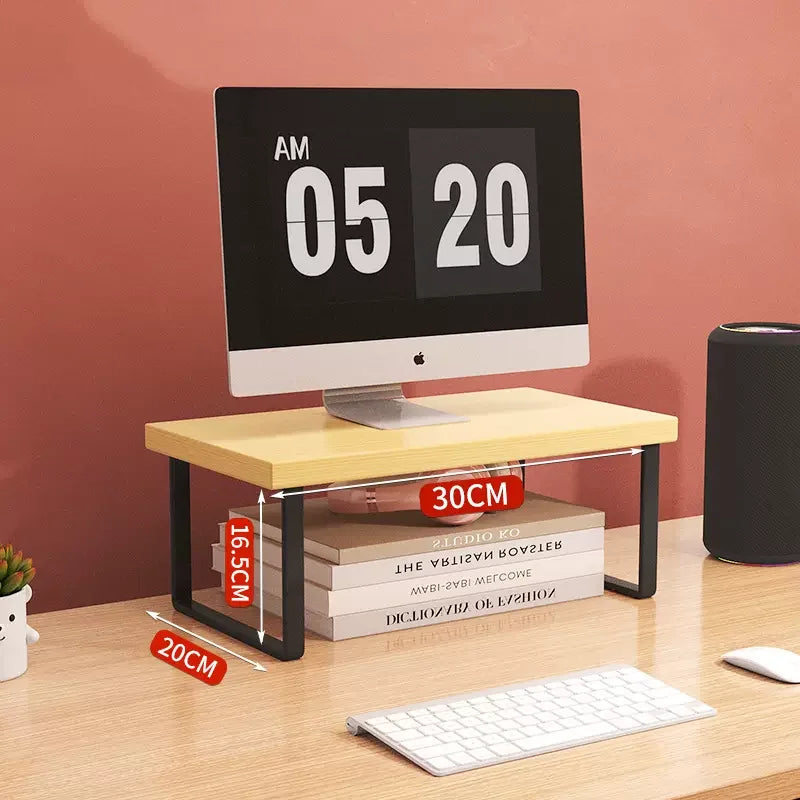 30/40/50Cm Monitor Raised Shelf Office Laptop Bracket Desktop Computer Stand Desktop Rack Home Storage Holders Organizer