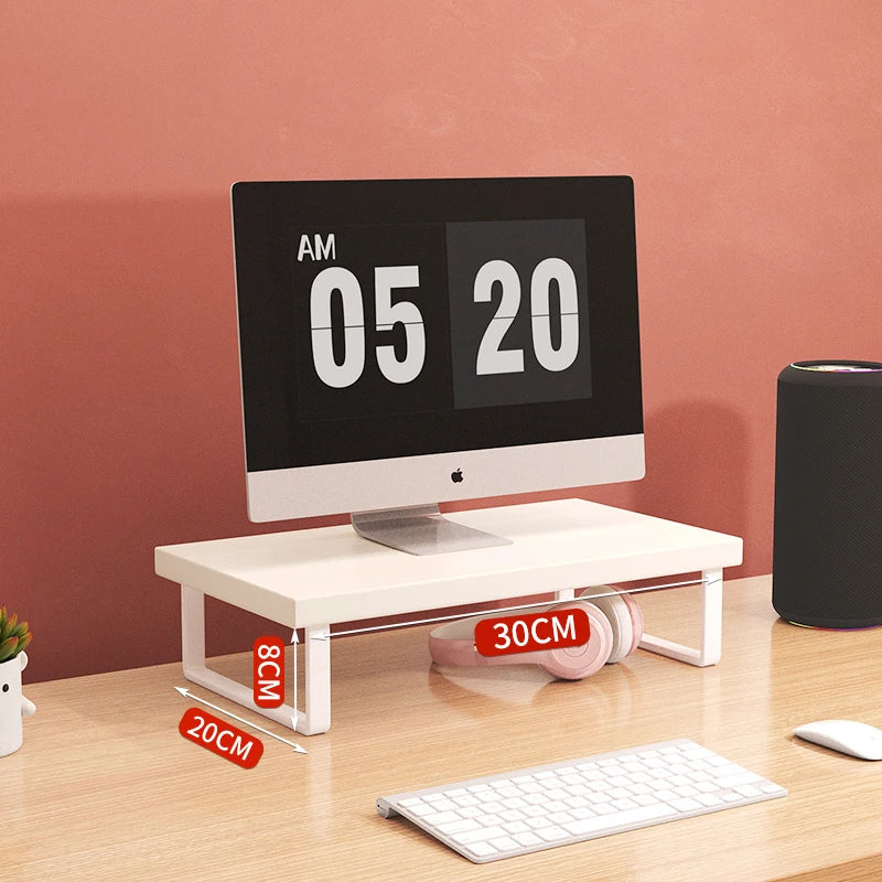 30/40/50Cm Monitor Raised Shelf Office Laptop Bracket Desktop Computer Stand Desktop Rack Home Storage Holders Organizer