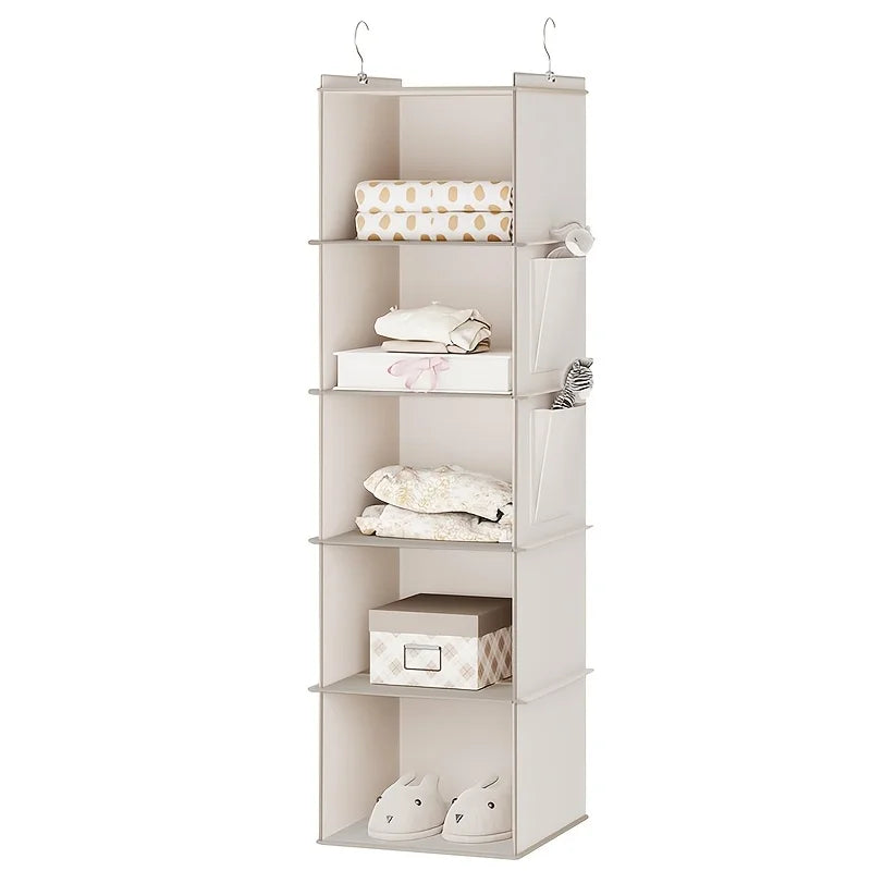Hanging Storage Bag Non-Woven Underwear Clothes Multi-Layer Storage Bag Wardrobe Durable and Washable Hanging Storage Bag