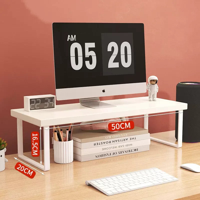 30/40/50Cm Monitor Raised Shelf Office Laptop Bracket Desktop Computer Stand Desktop Rack Home Storage Holders Organizer