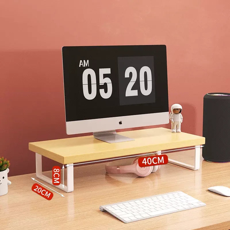30/40/50Cm Monitor Raised Shelf Office Laptop Bracket Desktop Computer Stand Desktop Rack Home Storage Holders Organizer