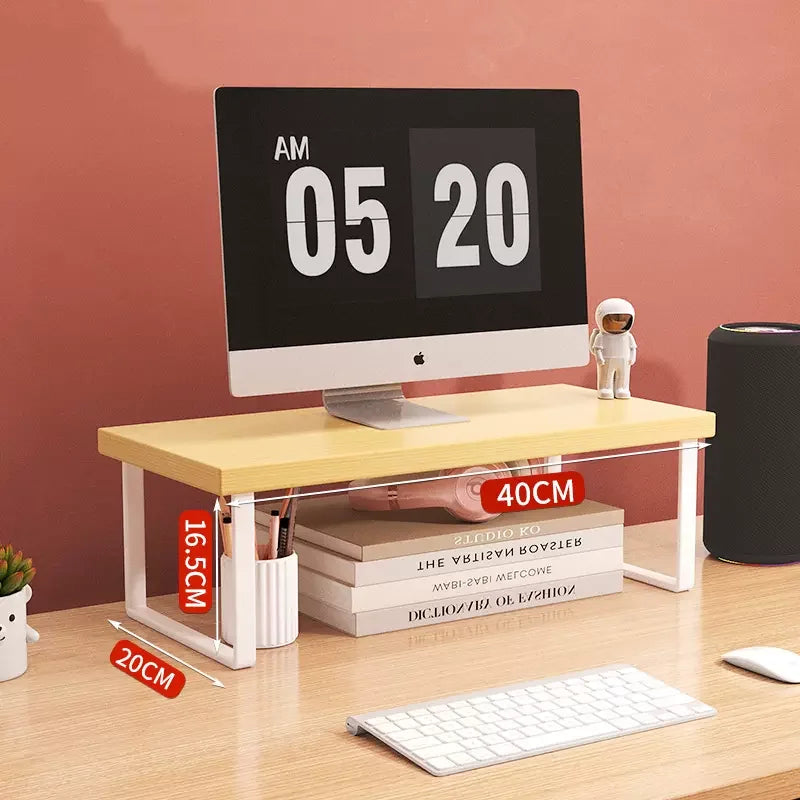 30/40/50Cm Monitor Raised Shelf Office Laptop Bracket Desktop Computer Stand Desktop Rack Home Storage Holders Organizer