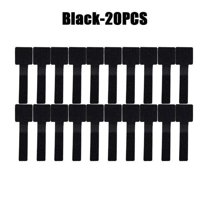 New Reusable Cable Ties Velcro Ties Self-Adhesive Power Cord Cable Holder Adjustable Cord Storage Desktop Organiser Manager