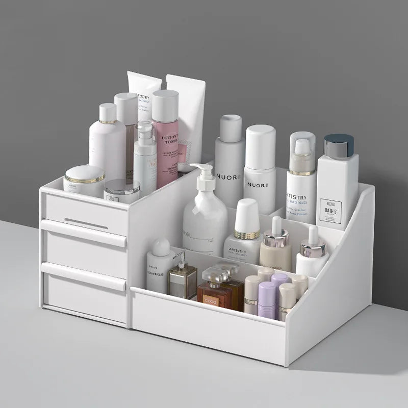 Drawer-Type Cosmetics Storage Box save Space Skin Care Products Desktop Dormitory Desk Dressing Table Desktop Stationery Box