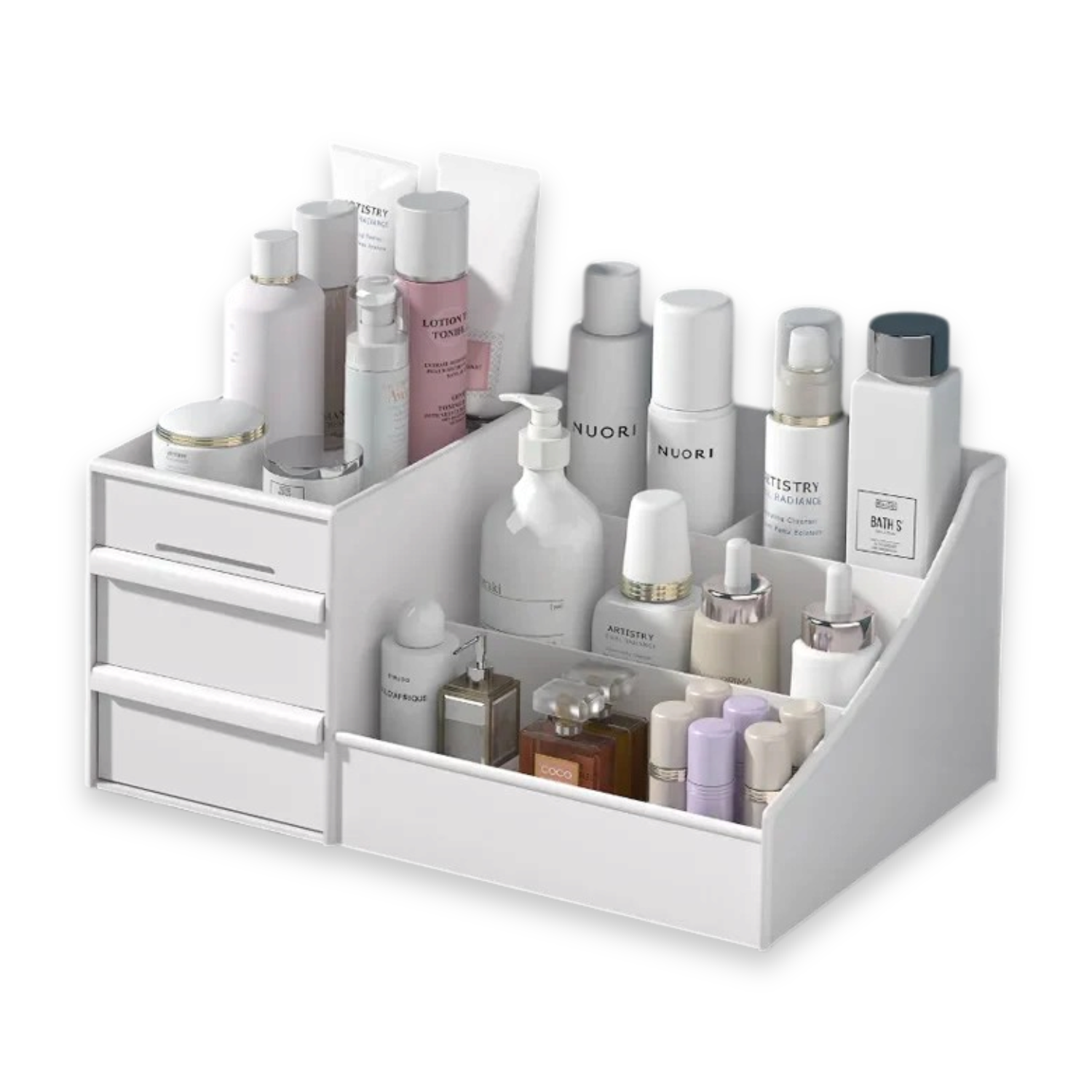 Desktop Cosmetic Storage Box With Drawers Organizer