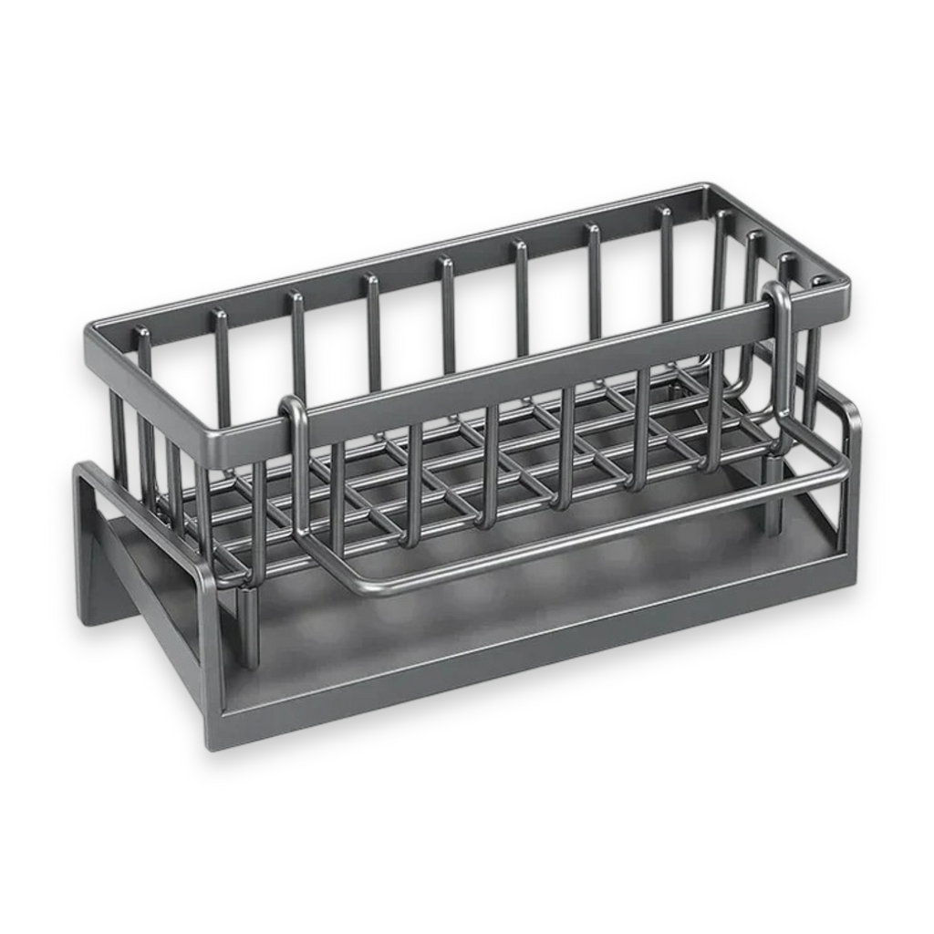No-Drill Sink Caddy Sponge Holder Kitchen Drainage Shelf
