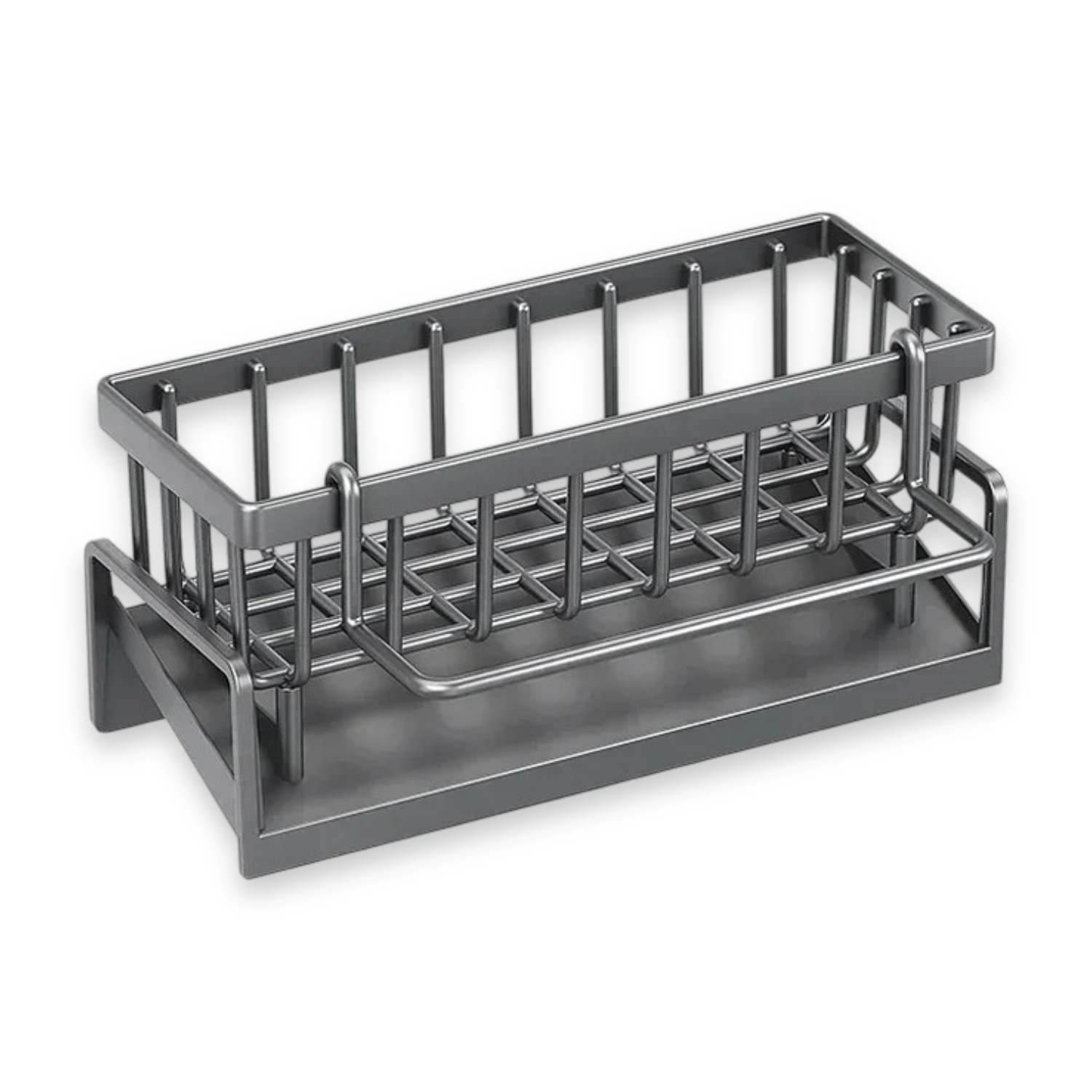 No-Drill Sink Caddy Sponge Holder Kitchen Drainage Shelf